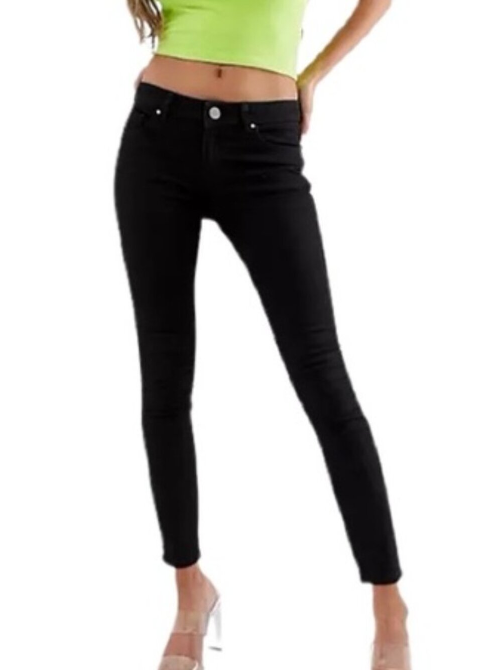 True Religion Jennie Curvy Skinny Jean - Black, Size 28